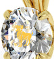 14k Yellow Gold Aries Necklace Zodiac Pendant 24k Gold inscribed on Crystal - Evallys.com
