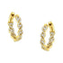 10K Yellow Gold Diamond Huggy Earrings (1/2 cttw, H-I Color, I1-I2 Clarity) - Evallys.com # #