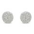 10k White Gold Diamond Cluster Stud Earrings (0.5 cttw, I-J Color, I2-I3 Clarity) - Evallys.com # #