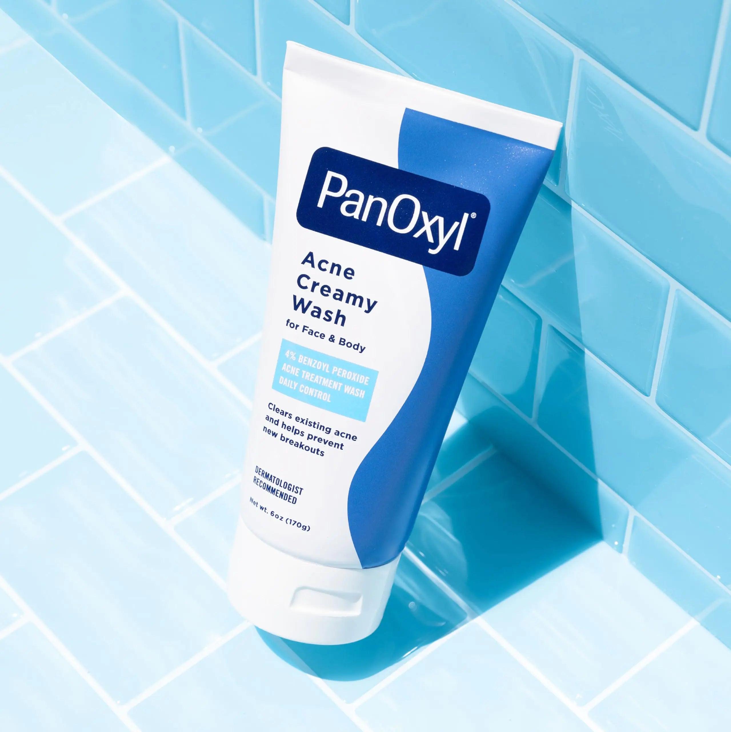 PanOxyl Antimicrobial Hydrating Acne Creamy Wash, 4% Benzoyl Peroxide, 6 Ounce Unscented 6 Ounce (Pack of 1) - Evallys.com