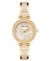 Anne Klein Women's Genuine Diamond Dial Bangle Watch Tan/Gold - Evallys.com # #