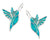 925 Sterling Silver Hummingbird Dangle Earrings - Evallys.com # #