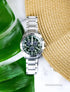 Citizen Weekender Sport Eco-Drive Green Dial Stainless Steel Watch - Evallys.com # #