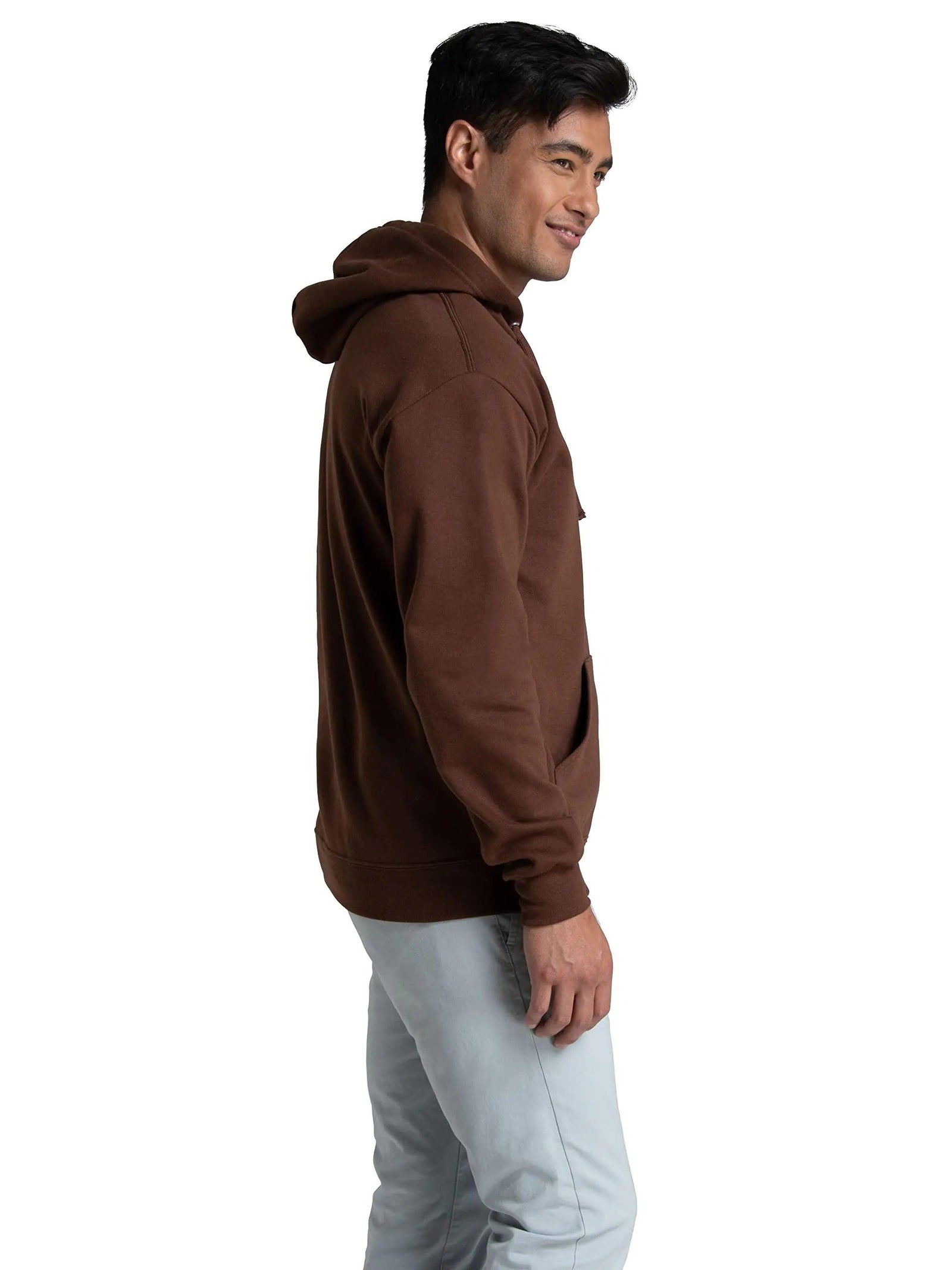 Fruit of the Loom Unisex Adult Eversoft Fleece Hoodie X-Large Warm Mocha Pullover - Evallys.com # #