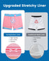 maamgic Mens Swim Trunks with Compression Liner 5" Stretch Beach Shorts Quick Dry with Zipper Pockets No-Chafing Board Shorts Blue-pink Pineapple Small - Evallys.com