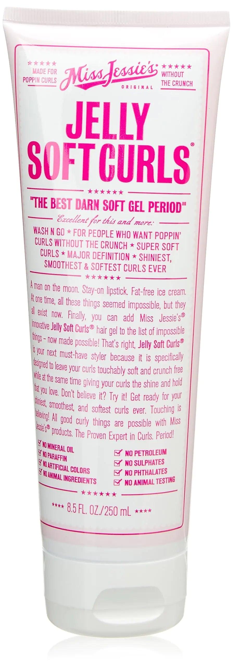 Miss Jessie's Pillow Soft Curls Unisex Lotion 8.5 oz & Jelly Soft Curl Unisex Gel 8.5 oz Lotion + Soft Curl Unisex Gel - Evallys.com # #