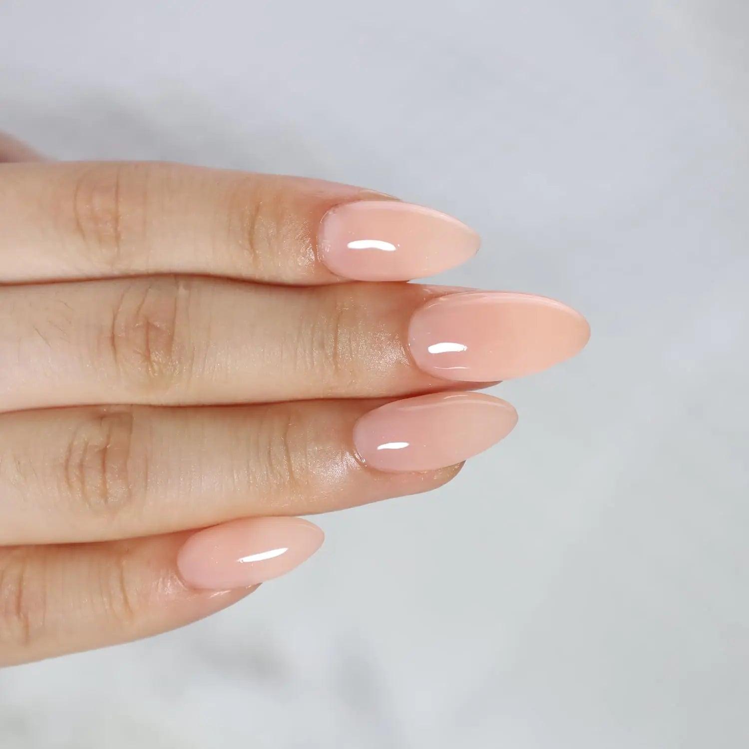 FZANEST Natural Nude Builder Gel For Nails,15ml Builder Base Jelly Color Gel Nail Polish In A Bottle,Rubber Base Coat Gel Polish,Brush On Builder Extension Gel Soak Off French Manicure Cover Nude - Evallys.com # #