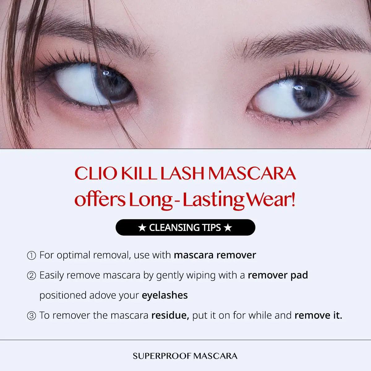 CLIO Kill Lash Superproof Mascara (04 EXTREME VOLUME BLACK) 04 EXTREME VOLUME BLACK - Evallys.com # #