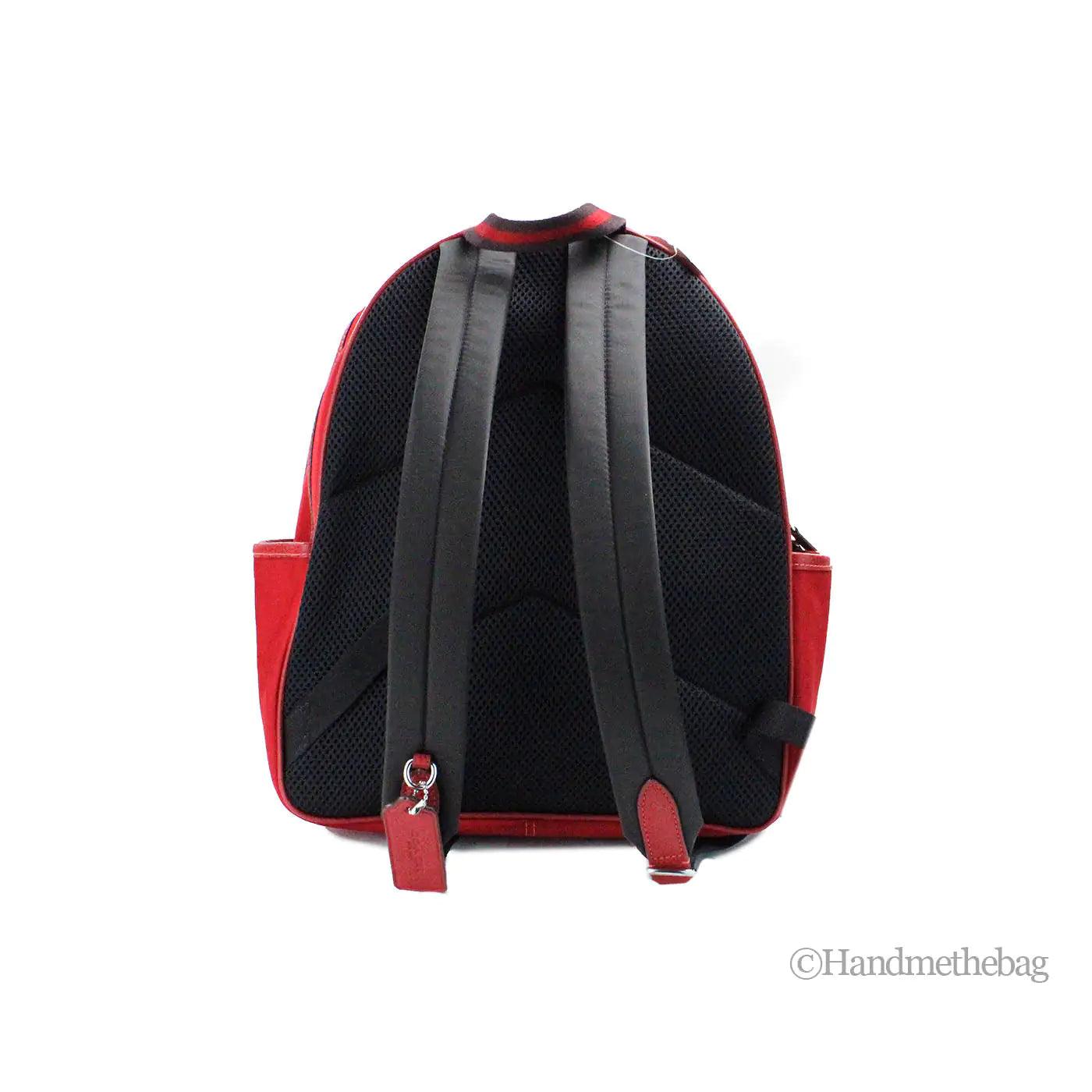 Coach Ellis Medium Nylon 1941 Red Shoulder Backpack - Evallys.com # #