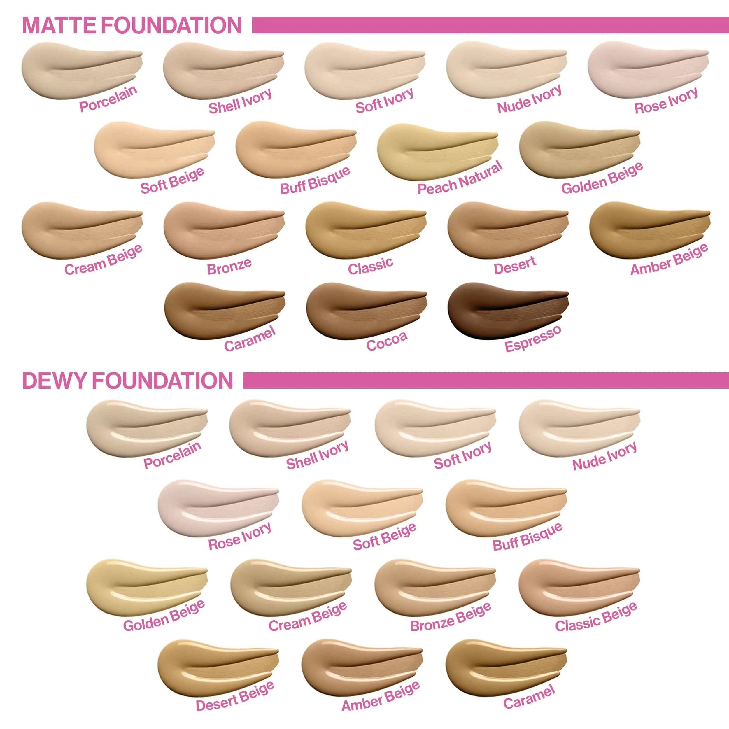 Wet n Wild Photo Focus Matte Liquid Foundation Amber Beige, Vegan & Cruelty-Free (Pack of 2) 1 Fl Oz (Pack of 2) - Evallys.com