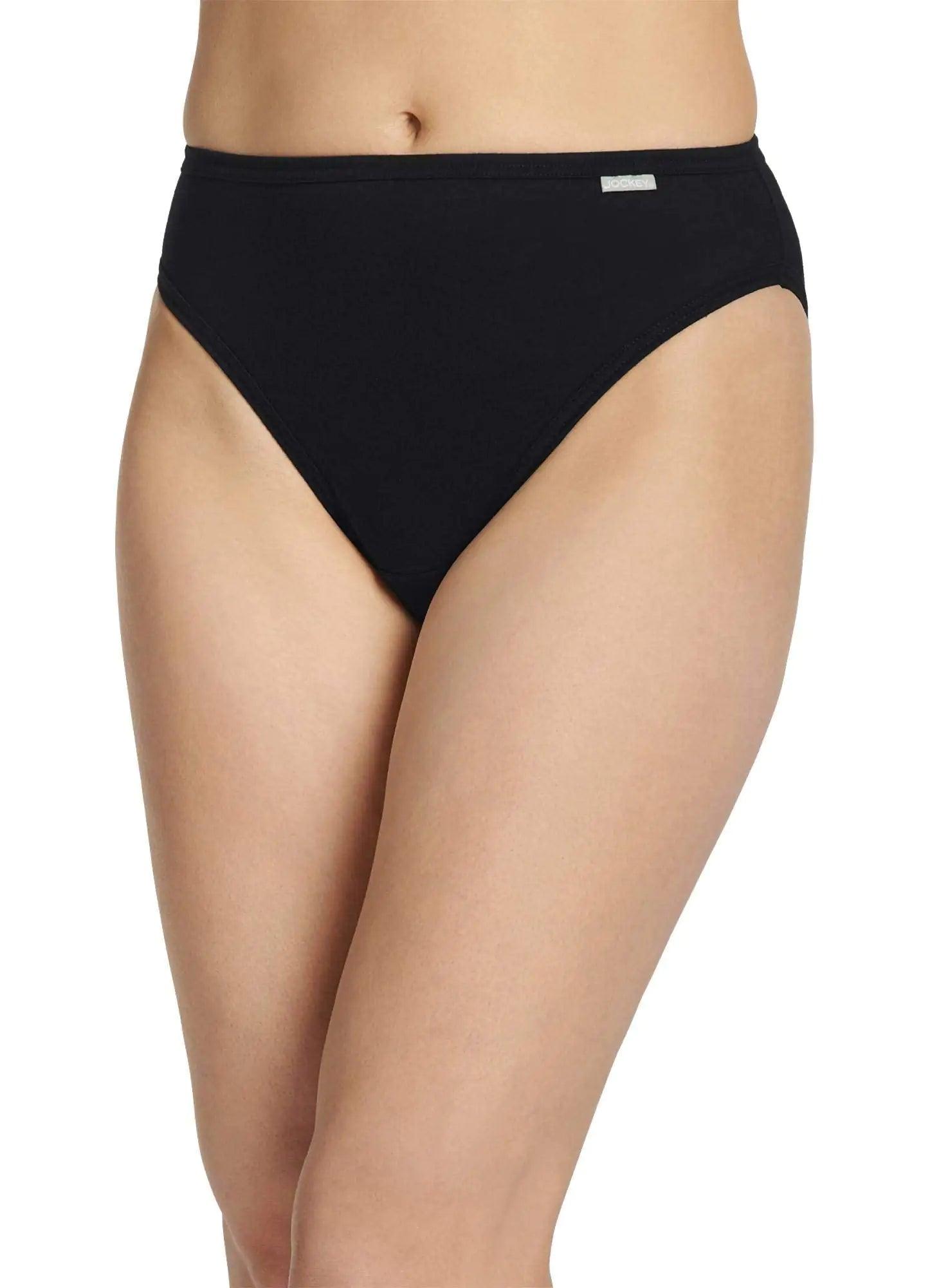 Jockey Women's Underwear Plus Size Elance French Cut - 3 Pack 9 Plus Grey Heather/Charcoal Heather/Black - Evallys.com # #