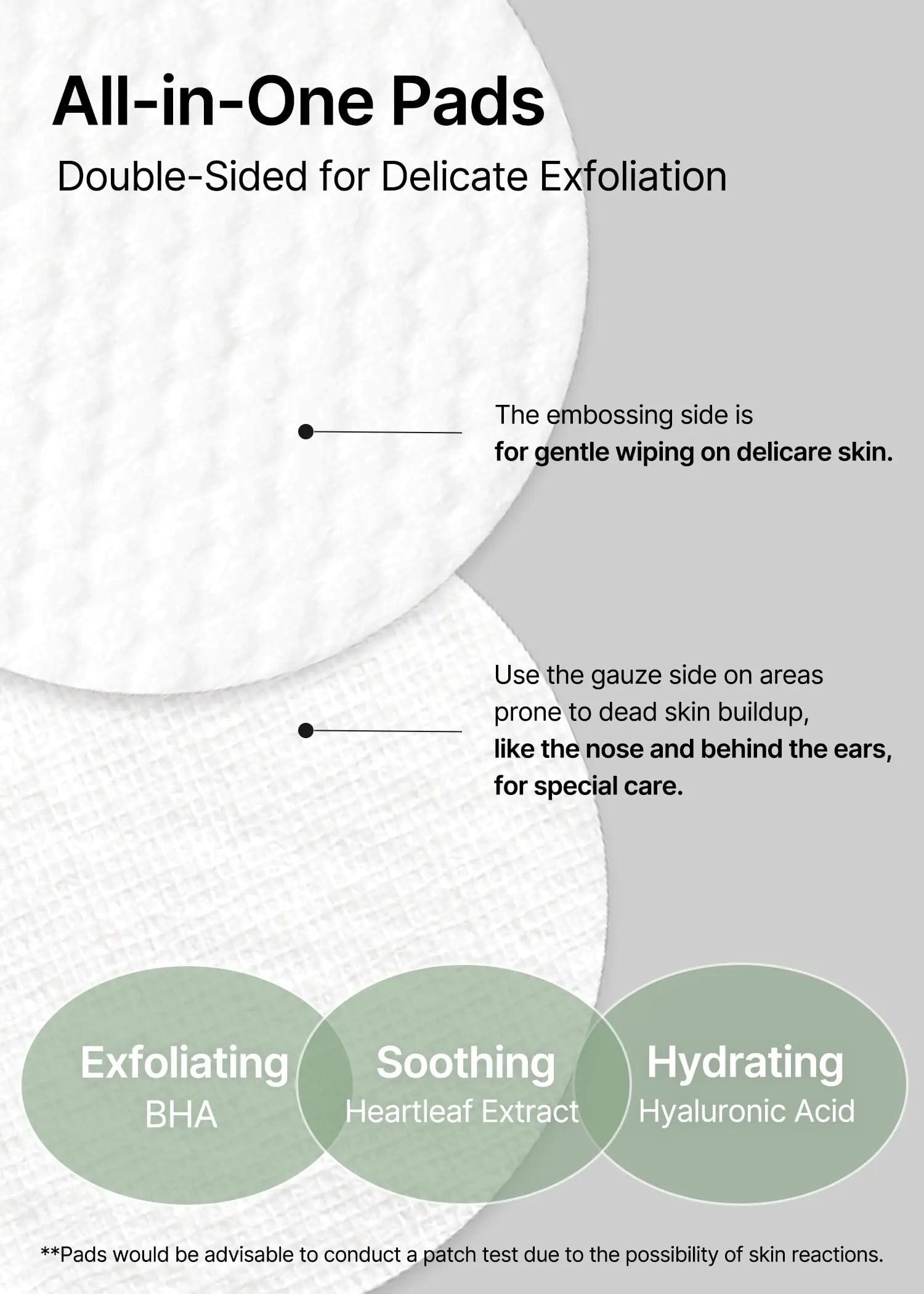 celimax Ji.Woo.Gae Heartleaf BHA Peeling Pad | with Heartleaf Extract, Exfoliating Toner Pads, Facial Peels, Hydrating, for Troubled Skin & Breakouts (60 Pads) - Evallys.com # #