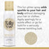 Punky Temporary Hair and Body Glitter Color Spray, Travel Spray, Lightweight, Adds Shimmery Glow, Perfect to use On Hair, Skin, or Clothing, 3.5 oz - Gold - Evallys.com # #