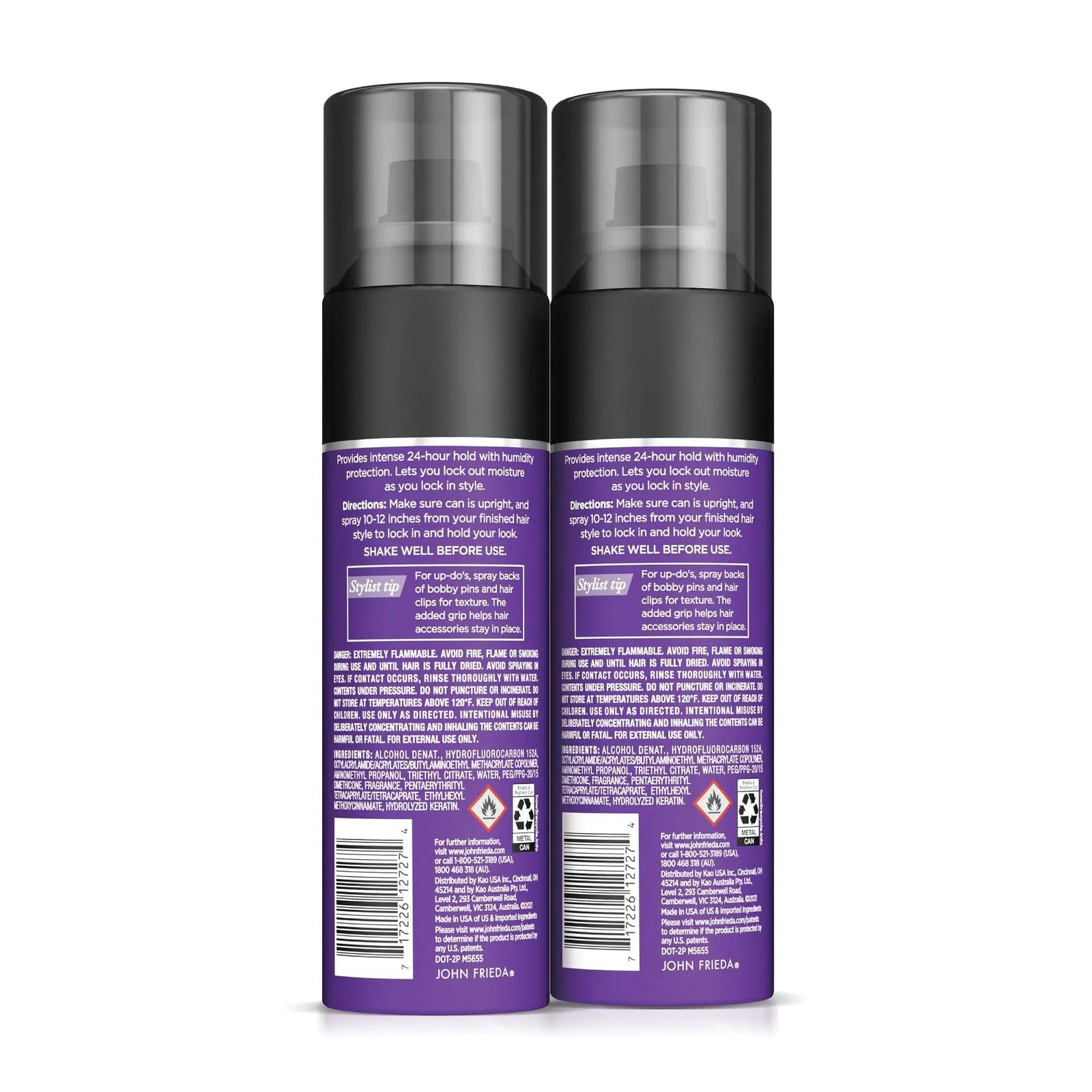 John Frieda Anti Frizz, Frizz Ease Firm Hold Hairspray, Anti-Humidity Spray for Hair, for 24-hour Hold, 12 Oz, Pack of 2 12 Ounce (Pack of 2) - Evallys.com # #