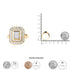 10K Yellow Gold Plated .925 Sterling Silver 1/2 Cttw Round & Baguette Diamond Ring (I-J Color, I2-I3 Clarity) - Evallys.com # #