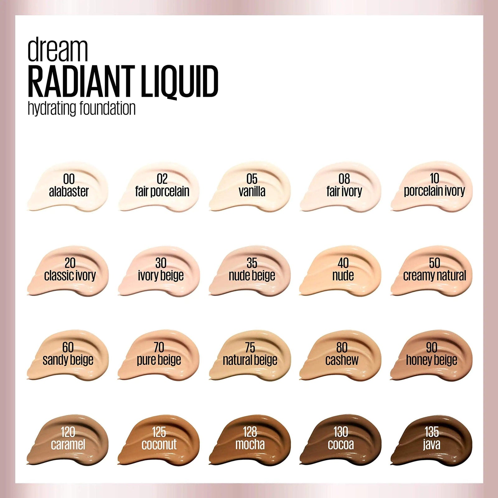 Maybelline Dream Radiant Liquid Medium Coverage Hydrating Makeup, Lightweight Liquid Foundation, Fair Ivory, 1 Count 1 Fl Oz (Pack of 1) 08 FAIR IVORY - Evallys.com # #