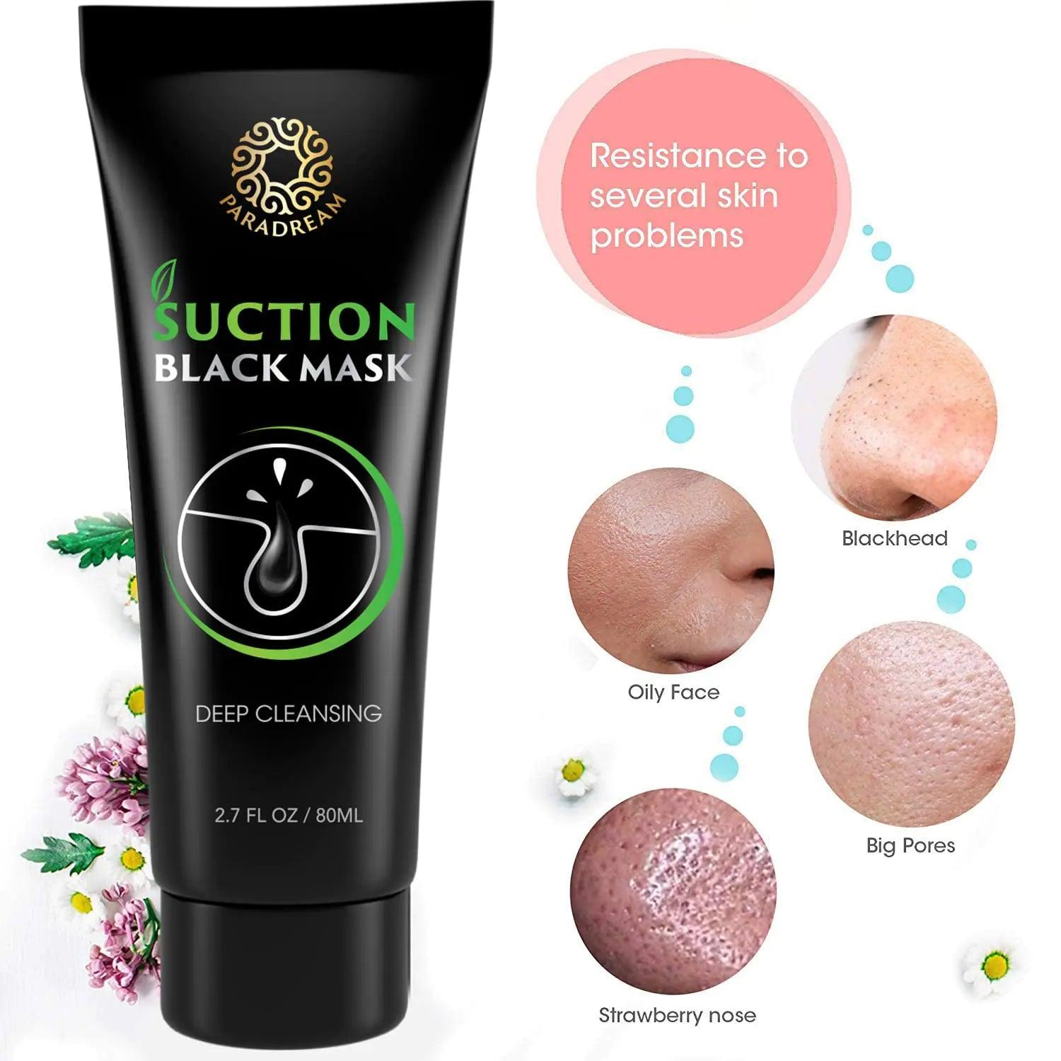 Blackhead Remover Mask, 80ML Purifying Peel Off Mask Remover Mask, Charcoal Face Mask for Deep Cleansing Blackheads - Evallys.com # #