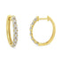 10KT Two-Toned Gold Diamond Hoop Earring (1/2 cttw, J-K Color, I2-I3 Clarity) - Evallys.com # #