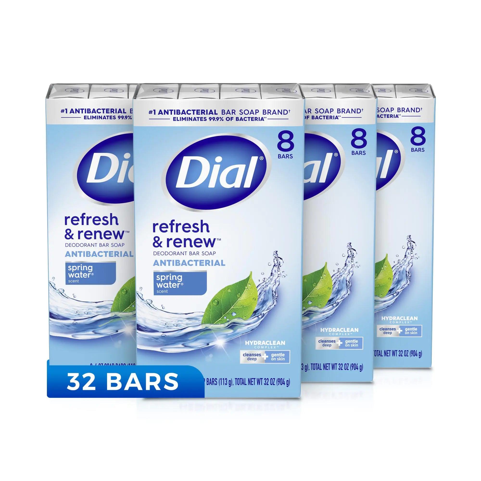 Dial Complete Antibacterial Deodorant Bar Soap, Lavender & Twilight Jasmine Scent, 4 oz, 8 Bars (Pack of 4) Lavender Jasmine 2 Pound (Pack of 4) - Evallys.com # #