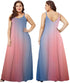 Wolddress Womens 2024 Casual Sleeveless Sundress Plus Size Loose Plain Long Summer Beach Maxi Dress with Pockets S-5X Large Gradient-babyblue Pink - Evallys.com