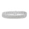 .925 Sterling-Silver 2.0 Cttw Miracle Set Diamond 3 Row S Curve Line Tennis Bracelet (I-J Color, I3 Clarity) -7.25" - Evallys.com # #