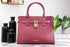 Michael Kors Hamilton Medium Mulberry Grained Leather Satchel Crossbody Handbag - Evallys.com # #