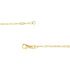 Unisex Solid 14K Gold 1.5mm Paperclip Chain Necklace - Choice of Length and Metal Color - Evallys.com