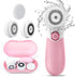 Face Brush Electric Face Cleansing Brush Skin Cleansing Face Scrubber with 3 Brush Heads TOUCHBeauty Spin Brush for Deep Cleansing Exfoliation, Facial Cleanser Brush for Massaging Pink - Evallys.com # #