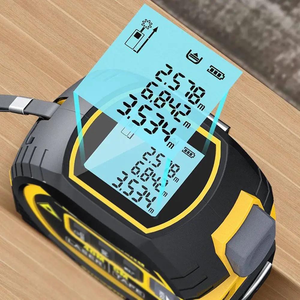 3 In 1 Laser Tape Measure - Evallys.com # #