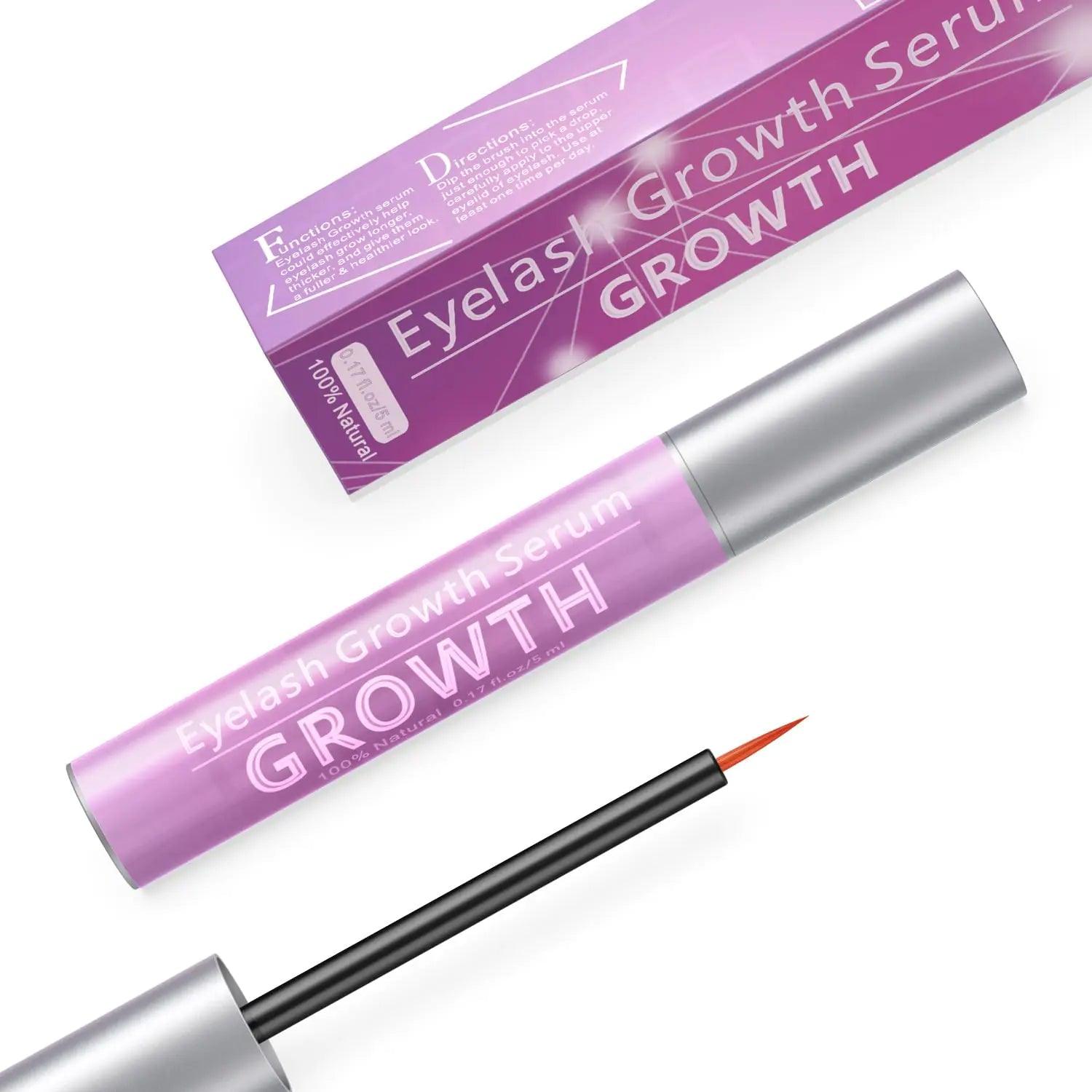 Advanced Eyelash Growth Serum with Natural Formula,Enhancement Lash Booster for Longer Fuller and Thicker Lash Enhancing Serum 5ml Pink - Evallys.com # #