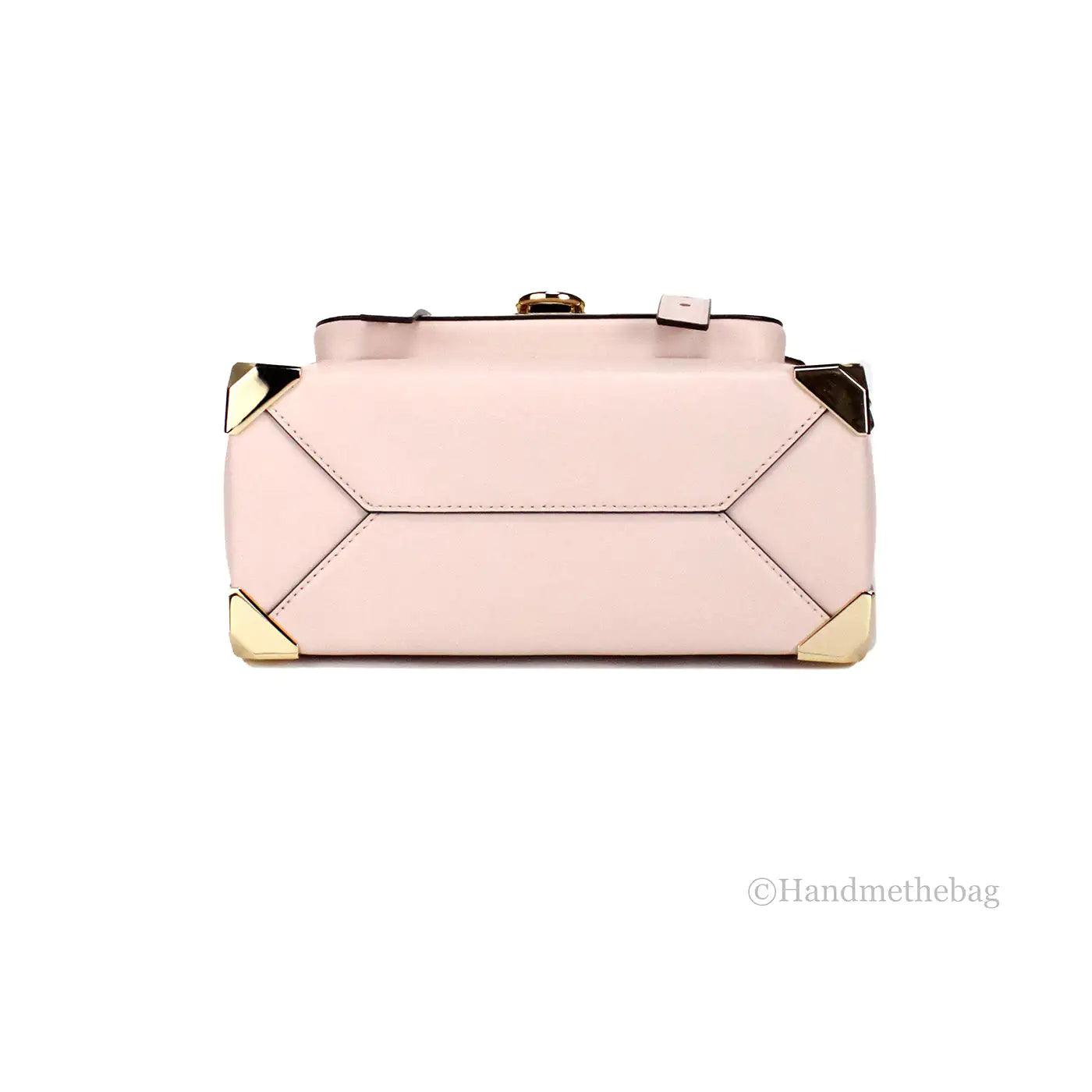 Michael Kors Manhattan Medium Powder Blush Top Handle Satchel - Evallys.com
