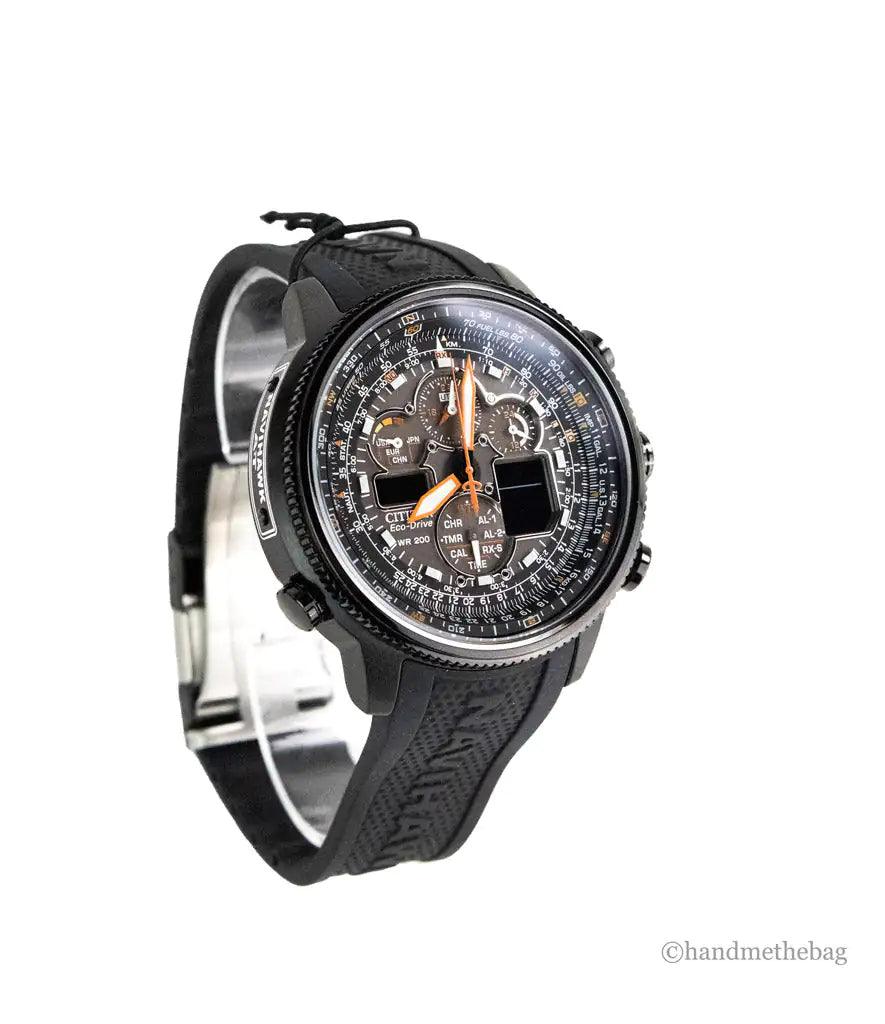 Citizen Promaster Navihawk Chrono Eco Black Stainless Steel Watch - Evallys.com # #