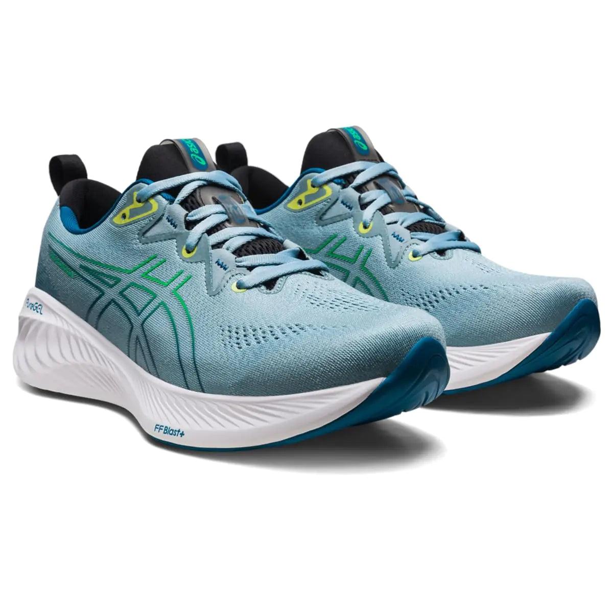 ASICS Men's Gel-Cumulus 25 Running Shoes 11 Light Steel/Cilantro - Evallys.com # #