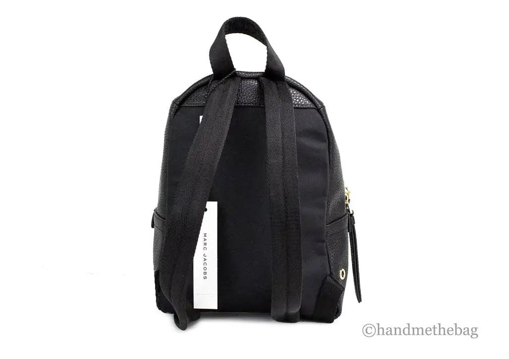 Marc Jacobs Mini Black Pebbled Leather Adjustable Backpack - Evallys.com # #