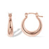 PAVOI 14K Gold Plated Sterling Silver Posts Chunky Hoop Earrings for Women | Thick Lightweight Trendy Gold Hoops Rose Gold 25 Millimeters - Evallys.com # #