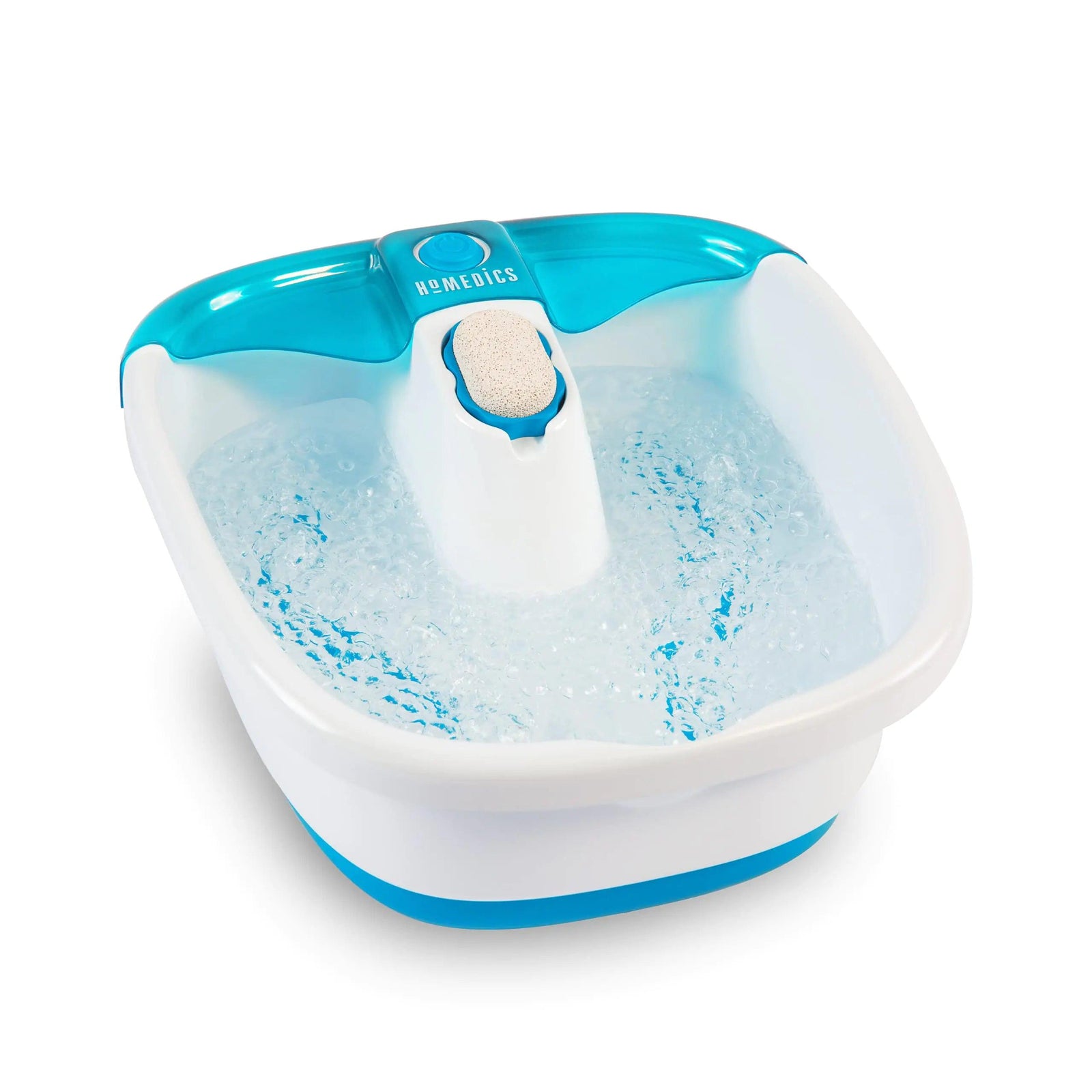 Homedics Bubble Mate Foot Spa, Toe Touch Controlled Foot Bath with Invigorating Bubbles and Splash Proof, Raised Massage nodes and Removable Pumice Stone Standard - Evallys.com # #