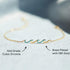 STORYJEWELLERY Wave Bracelets, Birthday Gifts for Women, Gifts for Mom, Sister Birthday Gifts, Daughter Gifts from Mom, Mom Birthday Gifts, Daughter Bracelets, Mothers Day Gifts, Christmas Gifts brass plated with 18k gold - Evallys.com # #