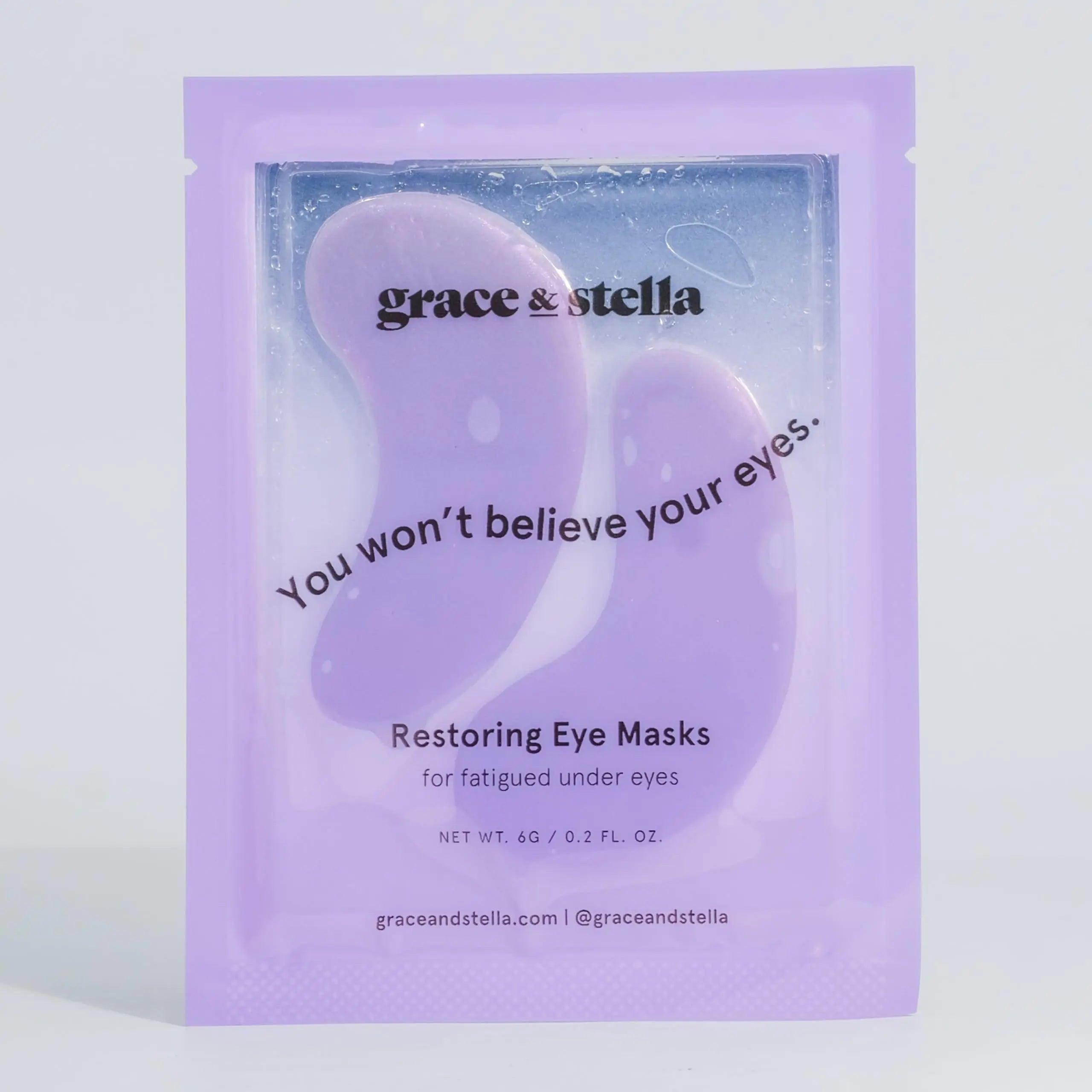 grace & stella Eye Treatment Gels - Dermatologist Tested - Under Eye Masks With Retinol - Restoring Under Eye Patches for Puffy Eyes and Dark Circles - Vegan, Cruelty-Free (Purple (24 Pairs)) Retinol Eye Mask 24 Count (Pack of 1) - Evallys.com # #