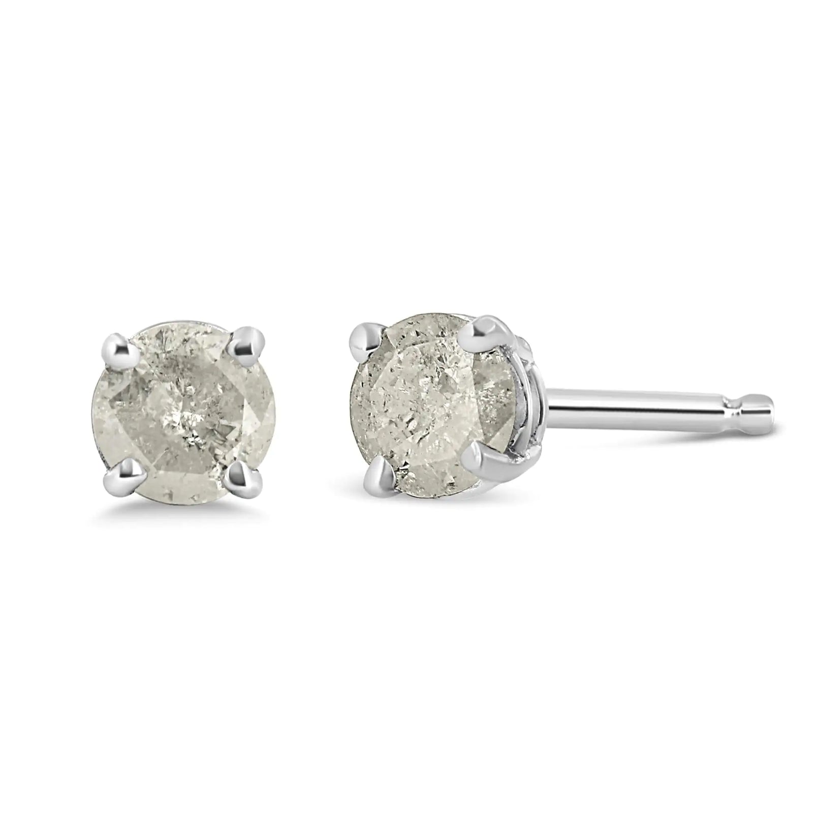 .925 Sterling Silver 4-Prong Round-cut 