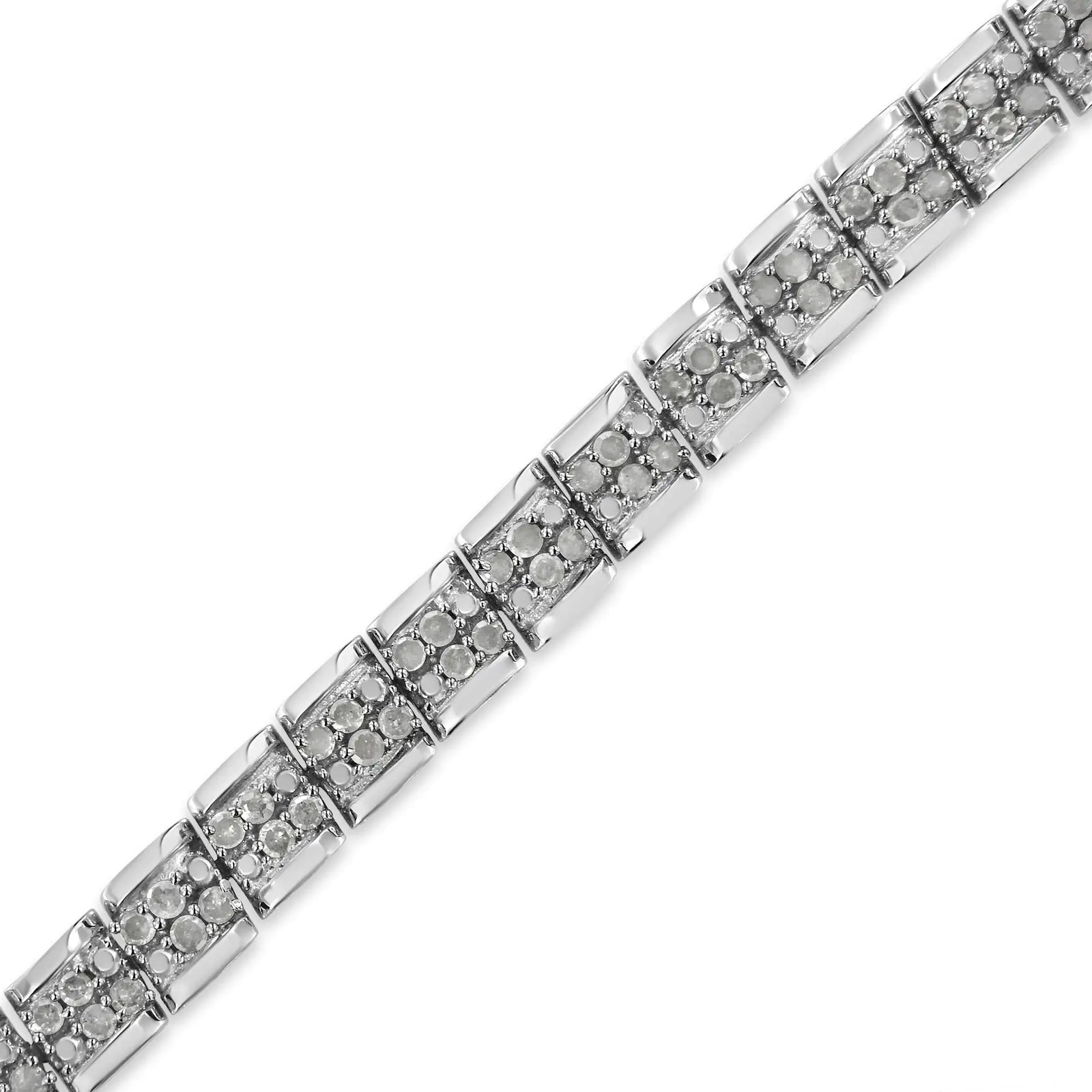 .925 Sterling Silver 2.0 Cttw Diamond 7