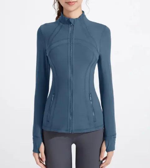 Workout Long Sleeve Zipper Jacket - Evallys.com # #