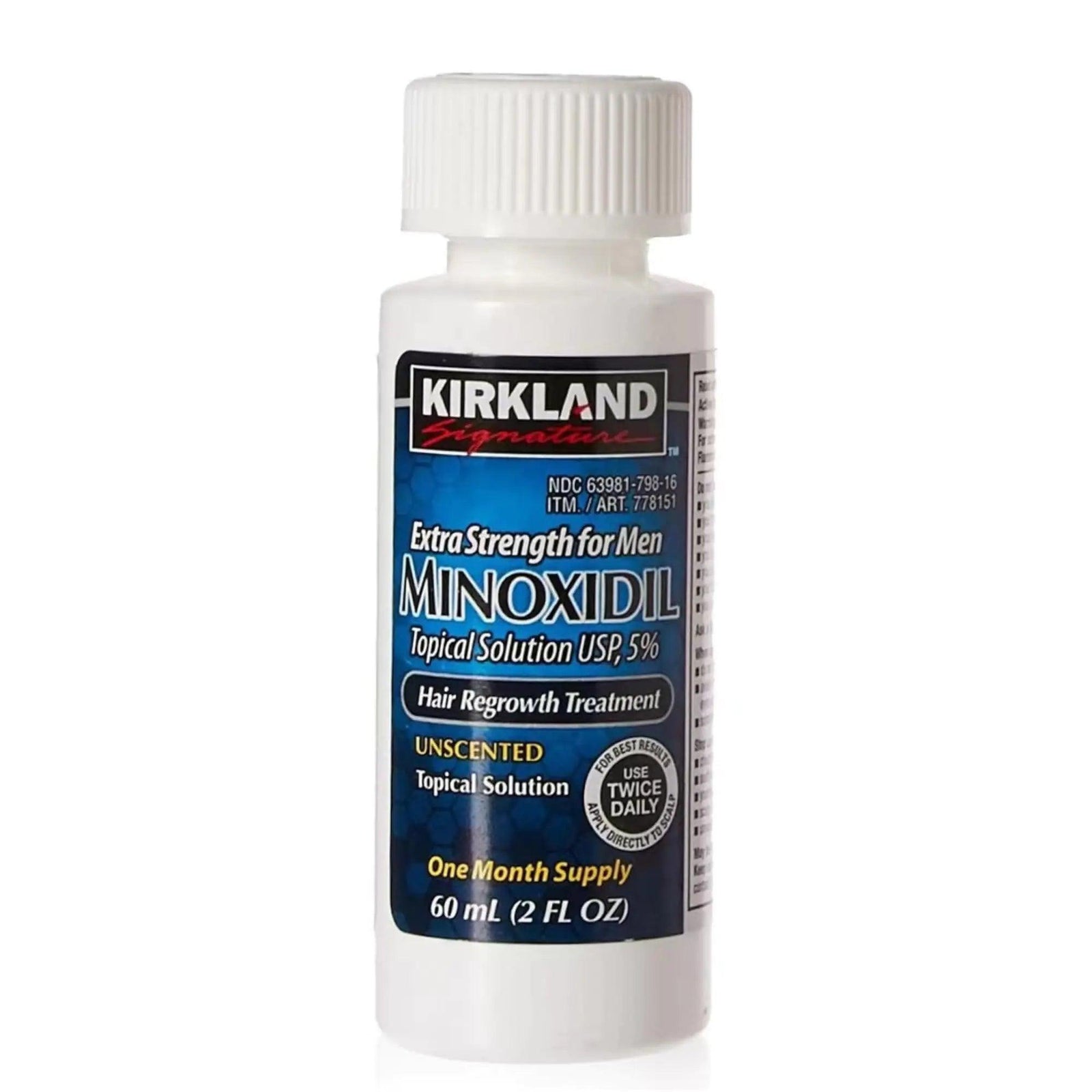 Kirkland Men Hair Loss Regrowth Revitalizes Hair Follicles 5% Minoxidil Topical Solution 3 Months Supply Size 3 X 2 Fl. Oz (60 Ml) Original - Evallys.com # #