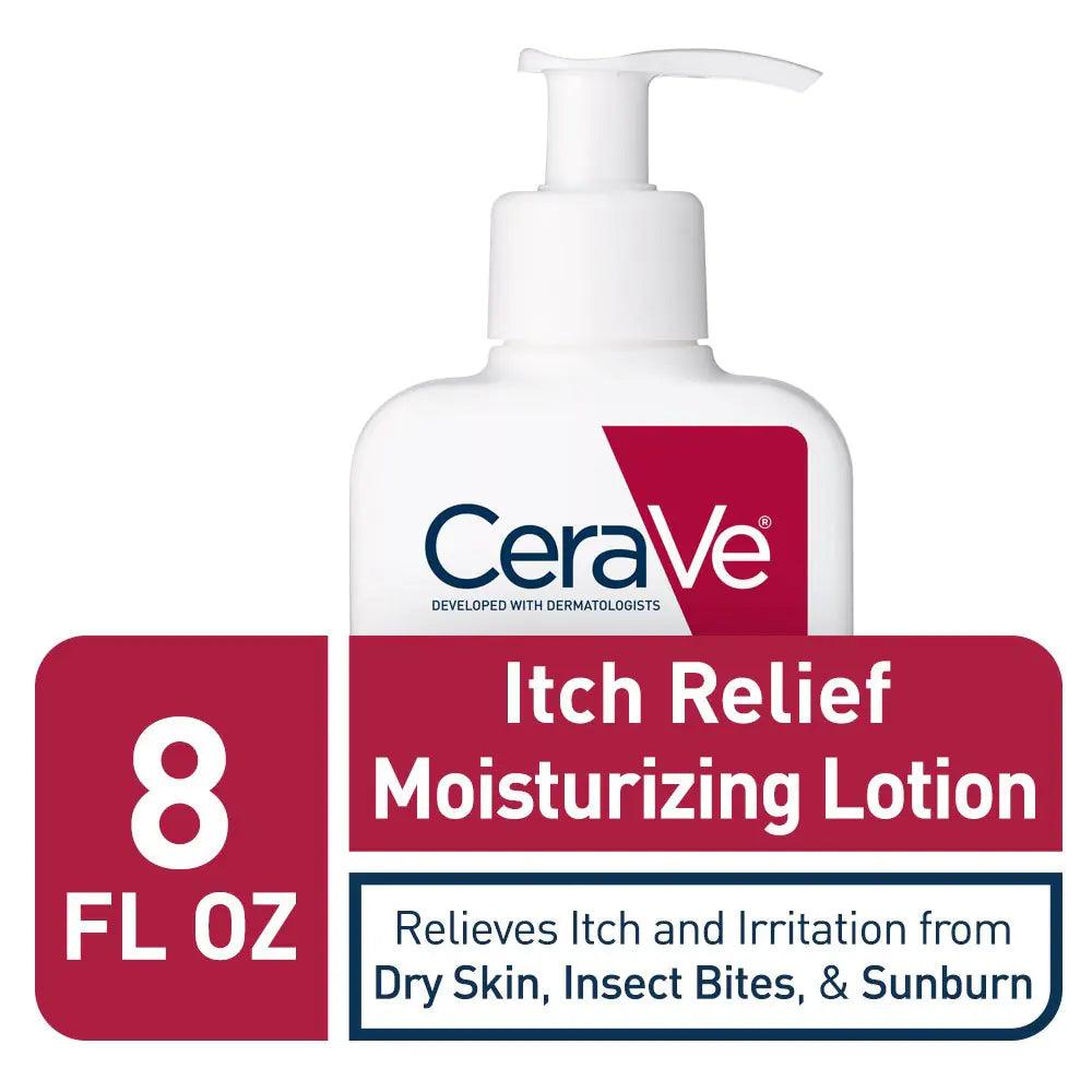 CeraVe Anti Itch Moisturizing Lotion with Pramoxine Hydrochloride | Relieves Itch with Minor Skin Irritations, Sunburn Relief, Bug Bites | 8 Ounce 8 Fl Oz (Pack of 1) - Evallys.com # #