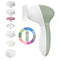 COSLUS Facial Cleansing Brush Silicone Face Scrubber: 7 in 1 FBS-D Electric Exfoliating Rotating Massage Device Waterproof Deep Cleaning Exfoliation Spa Machine - Electronic Skin Care Wash System With 7 brush heads Navy Green - Evallys.com # #