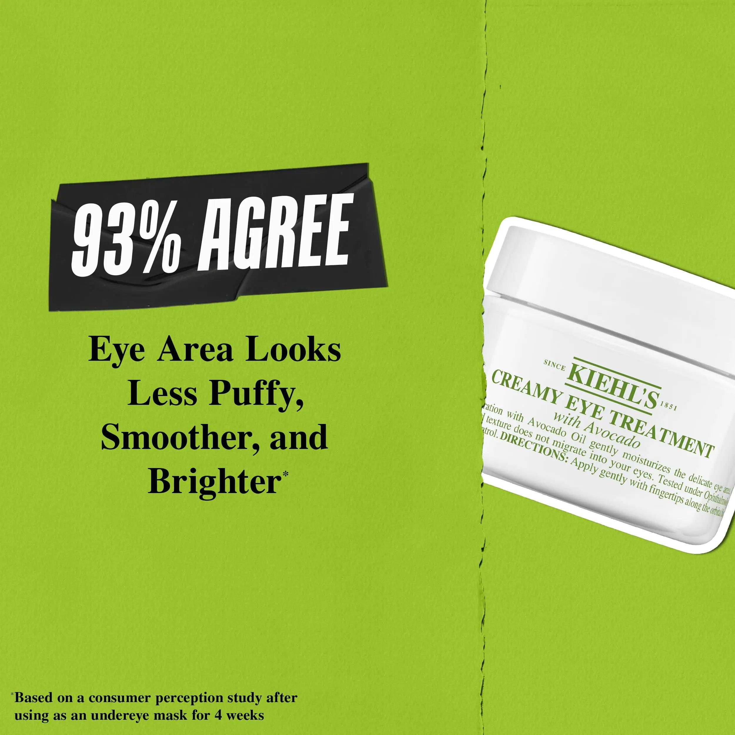 Kiehl's Avocado Eye Treatment, Nourishing and Hydrating Eye Cream, Avocado Oil and Caffeine to Energize and Invigorate Dry, Tired Eyes, 99% Naturally Derived Formula, Ophthalmologist-tested 0.95 Ounce (Pack of 1) - Evallys.com # #