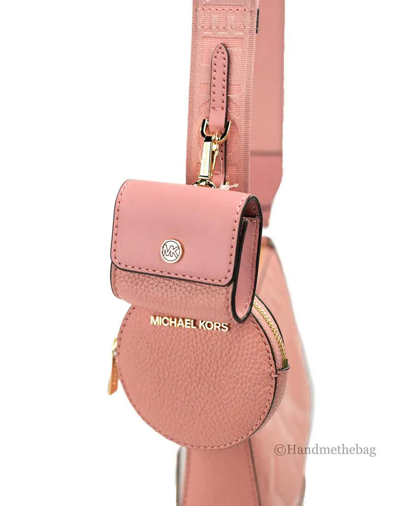 Michael Kors Embossed Leather Tech Crossbody Bag - Evallys.com # #