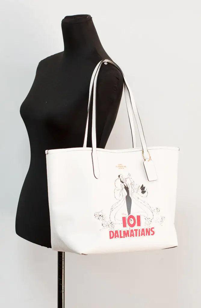 Coach X Disney Cruella 101 Dalmations Motif City Tote - Evallys.com # #