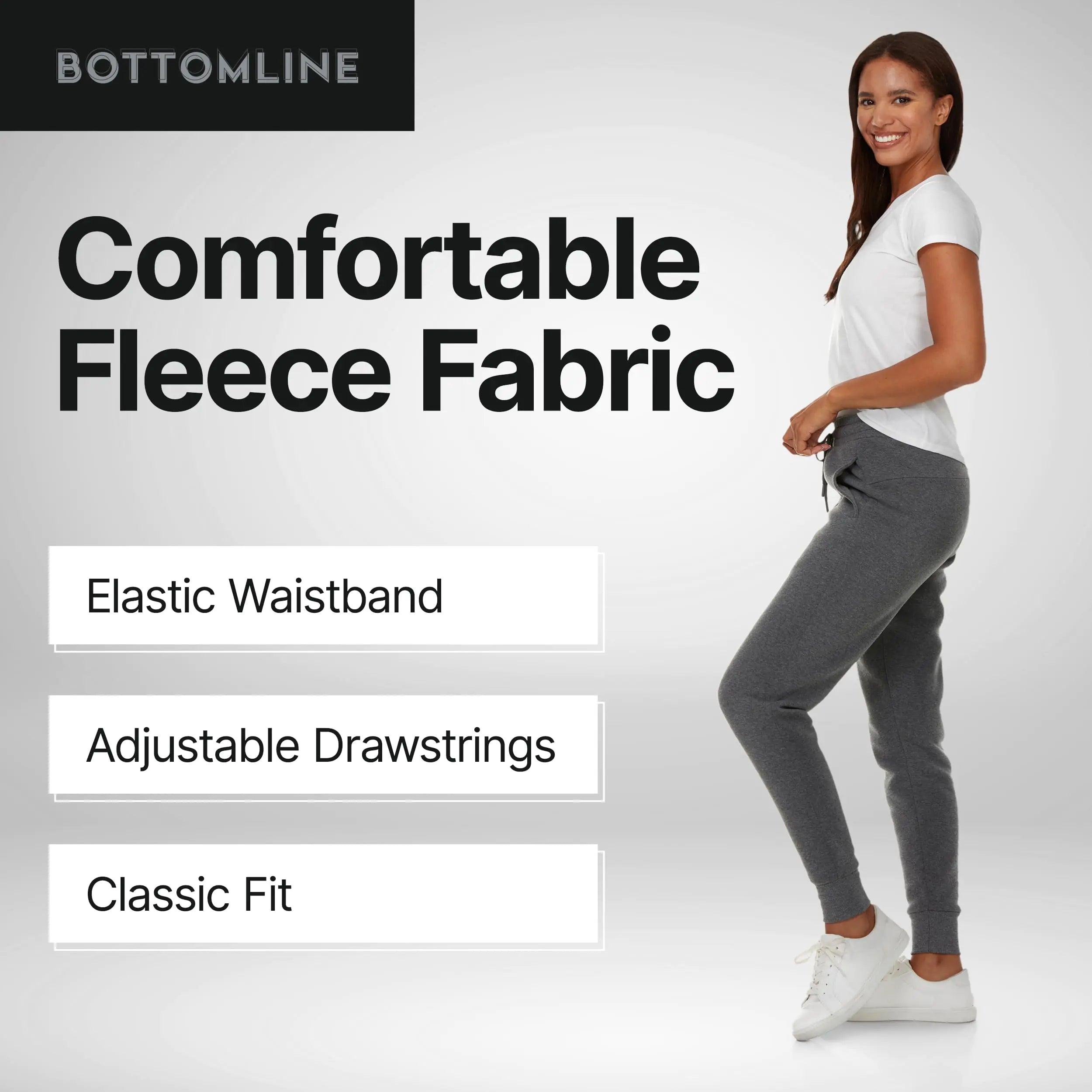 BottomLine 3 Pack Sweatpants Women, Comfortable Womens Sweatpants, Fleece Womens Joggers (Available in Plus) Standard 2X Combo 1 - Evallys.com # #