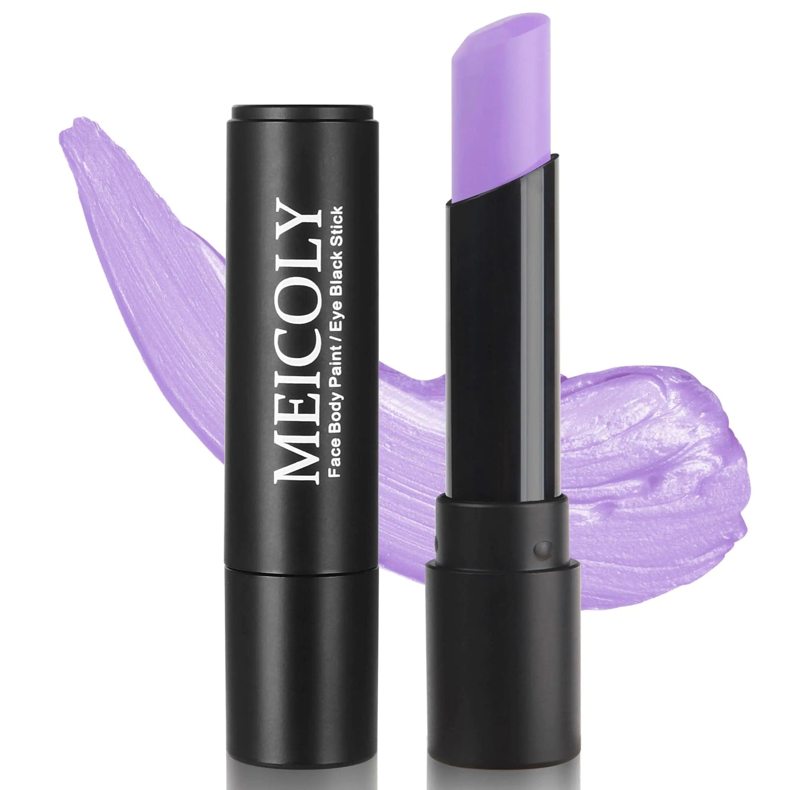 MEICOLY Light Purple Face Paint Stick,Cream Lavender Body Paint Stick,Sweatproof Pale Purple Eye Black for Sports Football/Baseball/Softball,Violet Lilac Face Paint for Halloween SFX Ursula Cosplay light purple eye black - Evallys.com # #