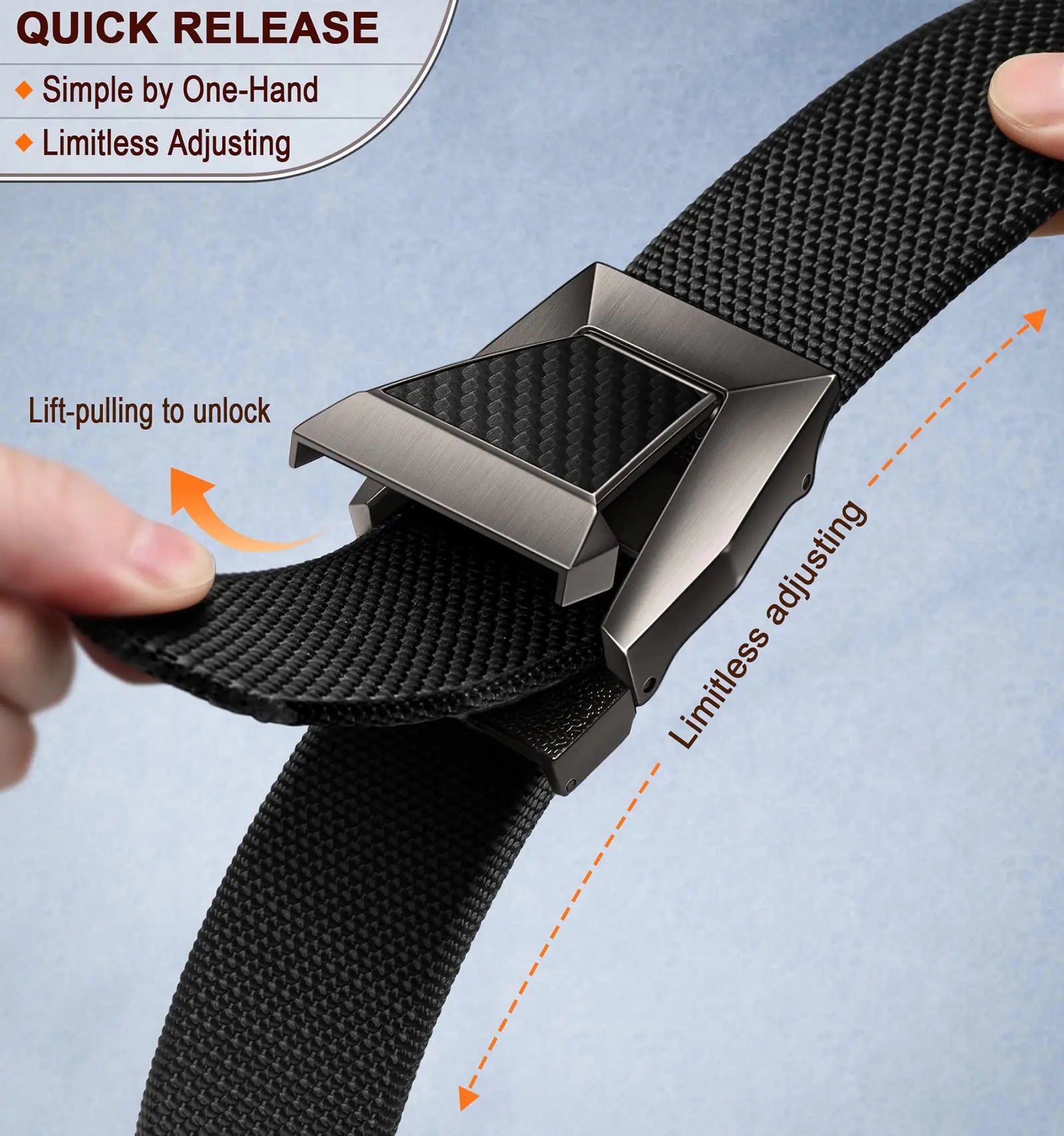 BULLIANT Tactical Belt for Men, Men Stretch Nylon Web Gift Belt 1.5